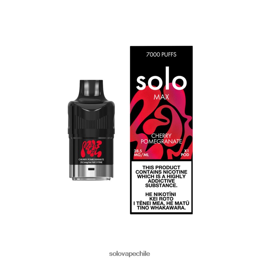 Solo MAX vaina granada cereza - Vape Solo Desechable 8F8P0483