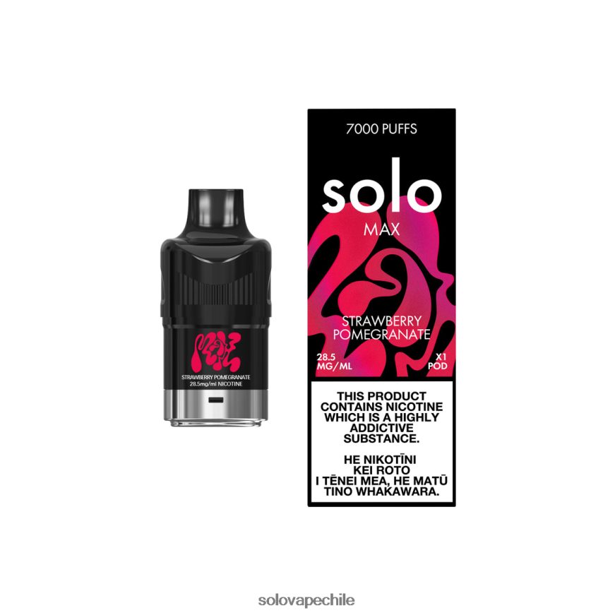 Solo MAX vaina granada de fresa - Vape Solo Sabores 8F8P0484