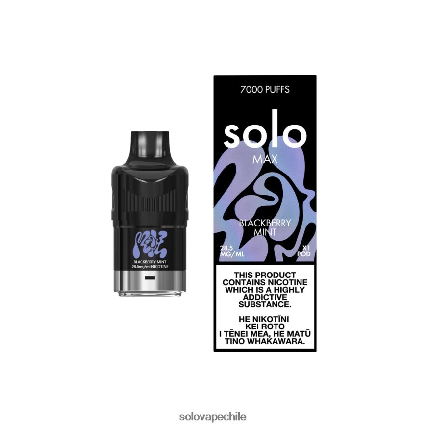 Solo MAX vaina menta mora - Vape Solo Sabores 8F8P0473