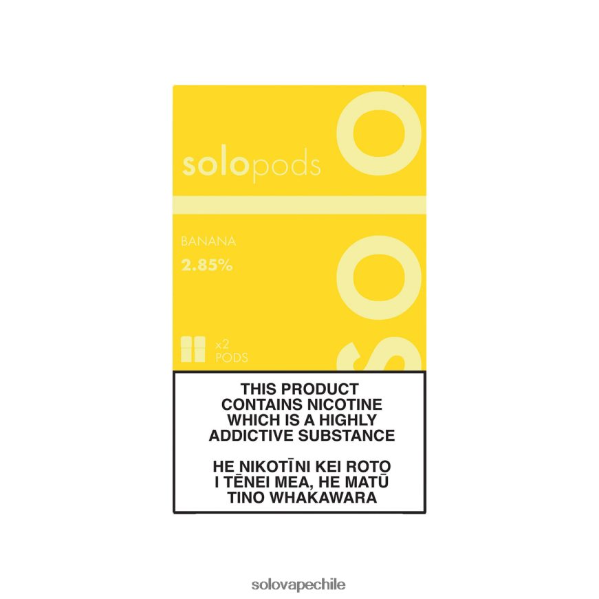 Solo paquete de 2 cápsulas de repuesto banana - Solo Vape Buy 8F8P0464