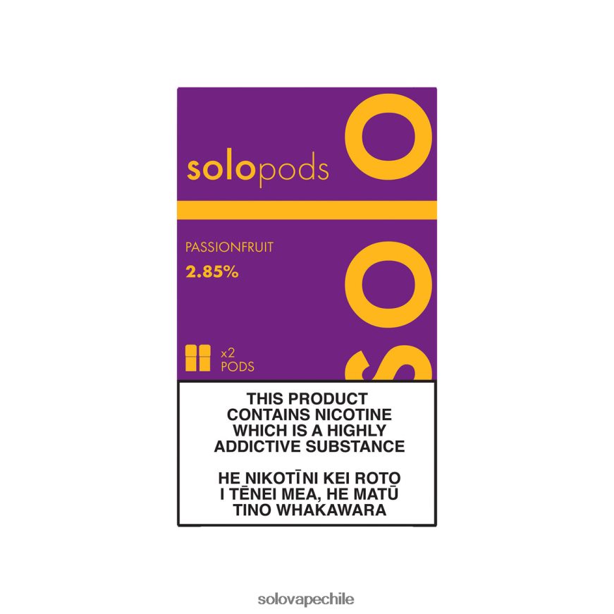 Solo paquete de 2 cápsulas de repuesto maracuyá - Solo Vape Buy 8F8P0456