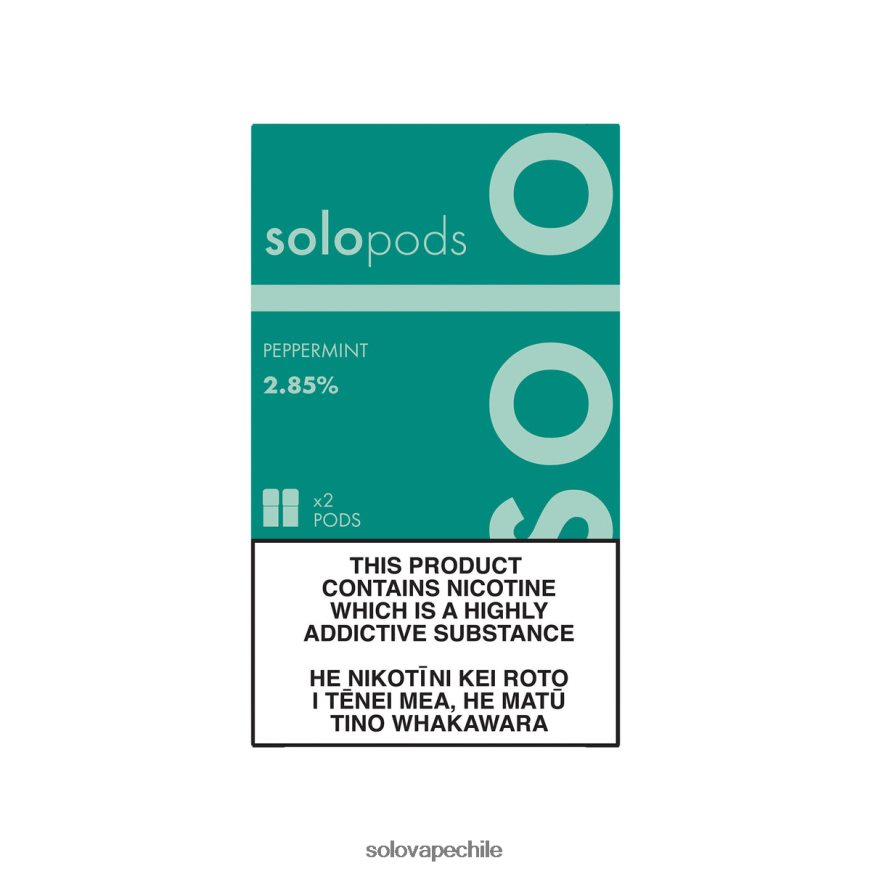 Solo paquete de 2 cápsulas de repuesto menta - Solo E Cigarette 8F8P0463