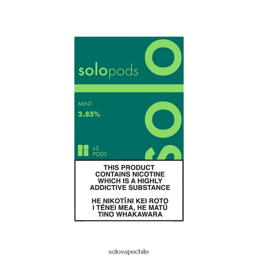 Solo paquete de 2 cápsulas de repuesto menta - Vape Solo Sabores 8F8P0452