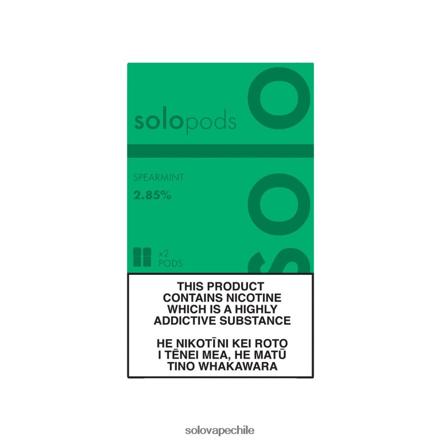 Solo paquete de 2 cápsulas de repuesto menta verde - Solo Vape Price 8F8P0462