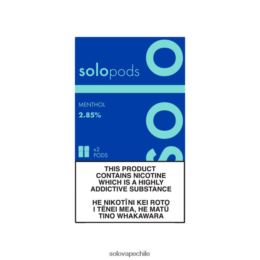 Solo paquete de 2 cápsulas de repuesto mentol - Vape Solo Desechable 8F8P0451