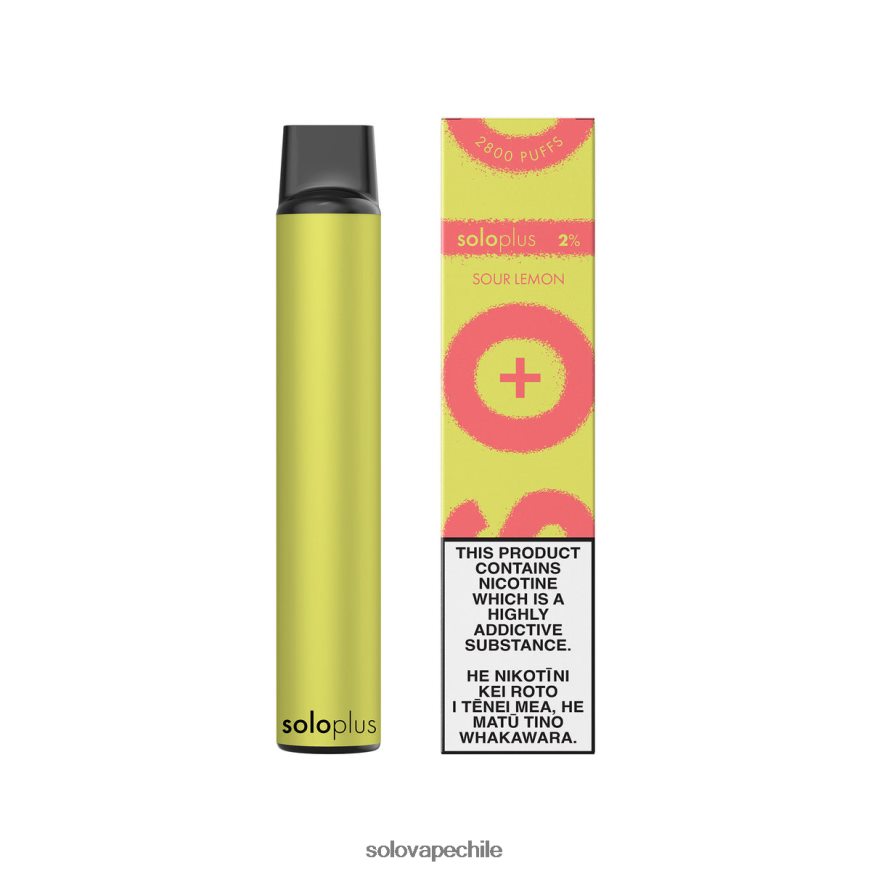 Solo Plus vaporizador desechable limón agrio - Vape Solo Sabores 8F8P0436