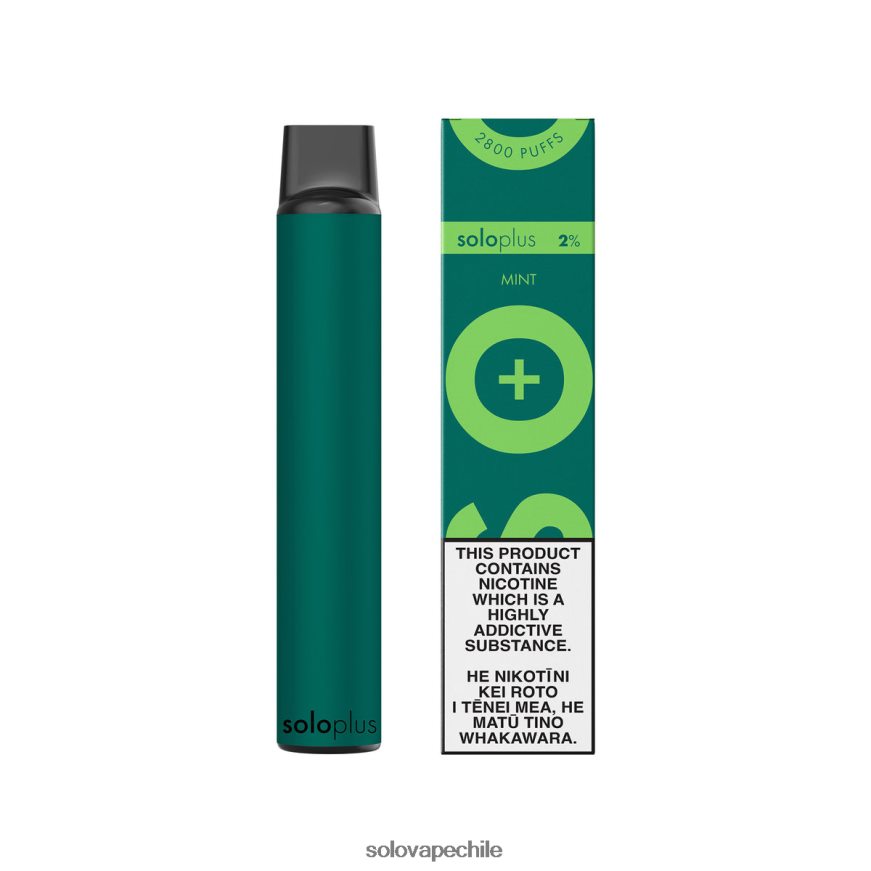 Solo Plus vaporizador desechable menta - Vape Solo Sabores 8F8P0433